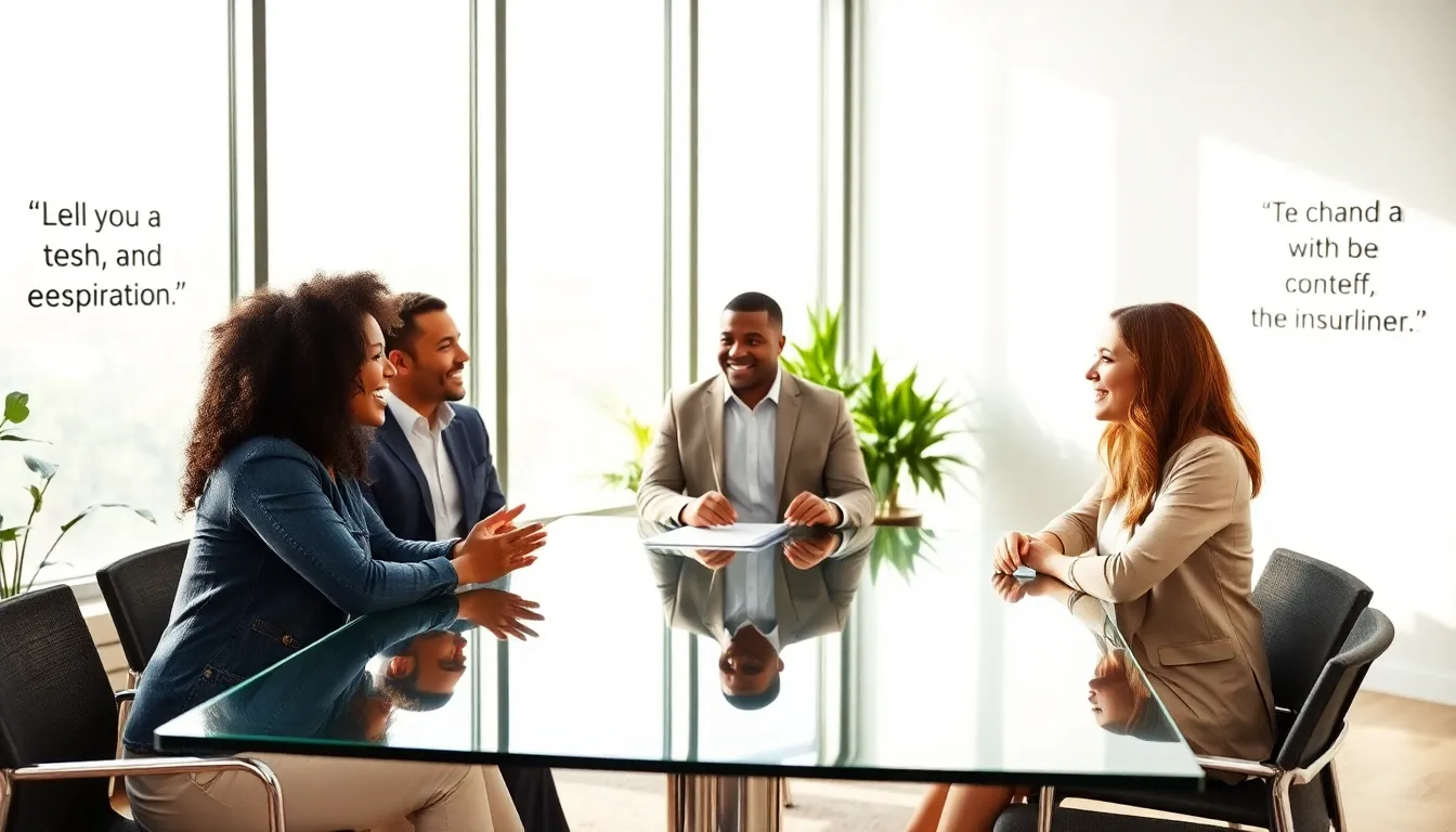 diverse team collaborating positively in a modern office.